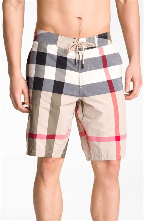 burberry print shorts